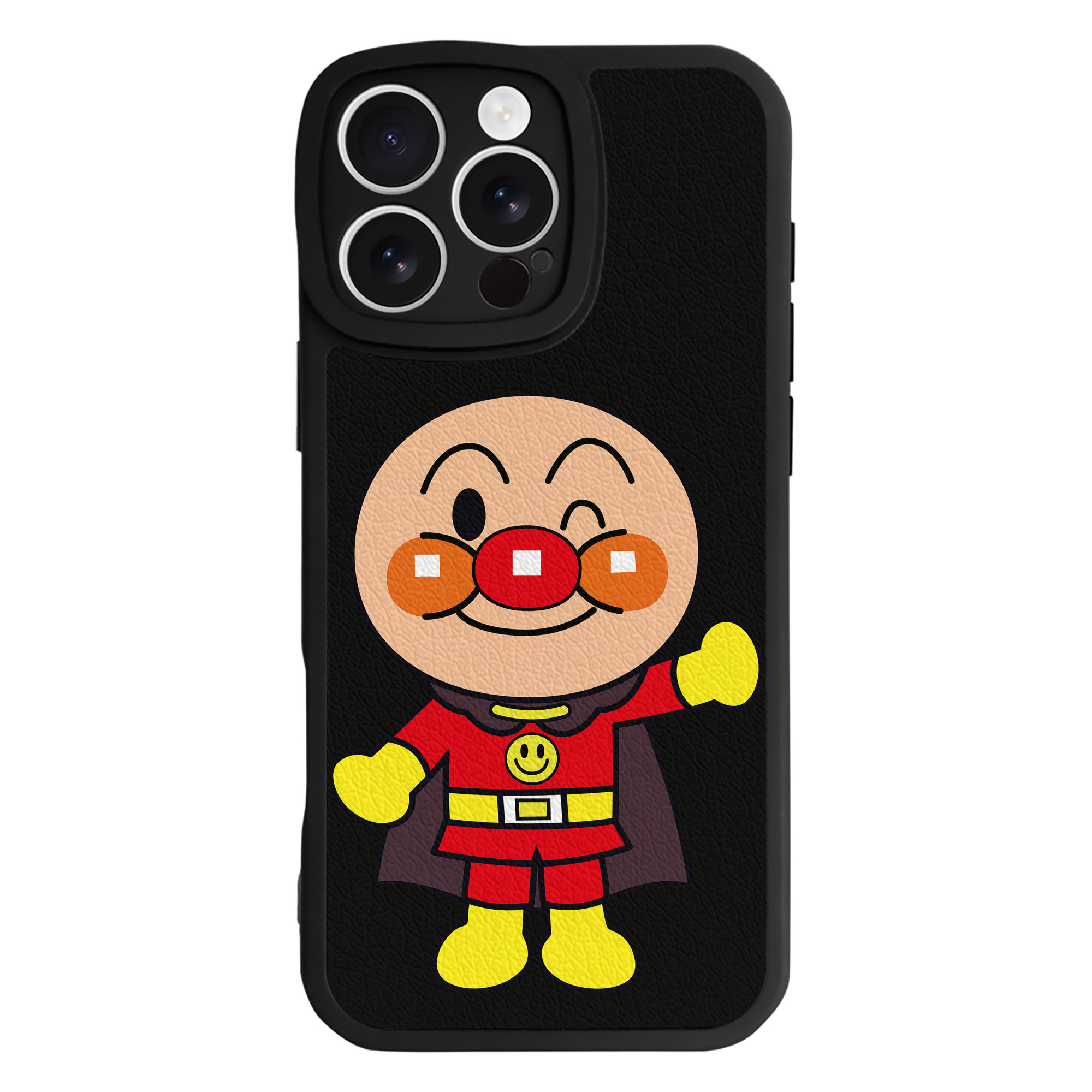 （画像用） アンパンマン Anpanman 【iPhone 16シリーズ対応】シリコンスマホケース（レザー調） 材質：シリコン